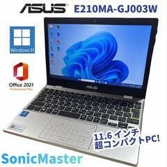 405 ASUS ノート E210MA ホワイト 11.6インチ...