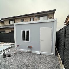 1棟限定！特価でお譲りします 10㎡プレハブハウス 資材でご提供 組立代行も出来ます 全国OK の画像