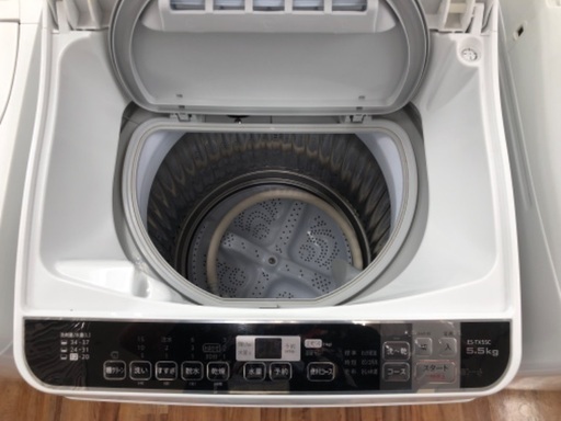 SHARP シャープ 5.5kg 縦型洗濯乾燥機 ES-TX5SC-W 2016年製