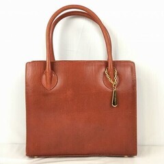 LANCEL/ランセル　レザー　ハンド　ショルダーバッグ　赤オレ...