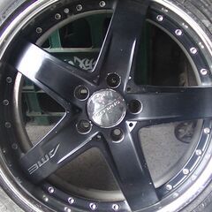 AMEホイール 8j＋35 9j＋38 114.3 5穴 225/45r18 4本セット エンケイＥＮＫＥＩ？ の画像