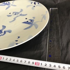 P8　砥部焼 平皿 32cmの画像