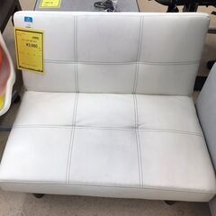 【A679】一人用ソファ ホワイト  幅88cm×奥行83cm×...
