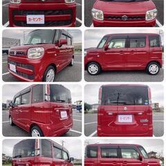 スペーシア ハイブリッド G ナビ ETC 赤 車検満タン 埼玉県 久喜市の画像