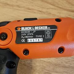 BLACK&DECKER ブラックアンドデッカー KC9036　充電式ピボットドライバー ドライバー 電動ドライバーの画像