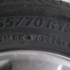 スズキ純正（マツダ）スクラム エブリイ 軽自動車 4穴 100 4.5j off50 BS155/70r13 4本セットの画像