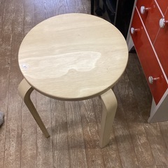 万代店　丸椅子　椅子　木製
