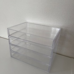 ◾️ダイソー アクリルケース 重なる透明収納ケース（１段引き出し）