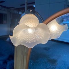 レトロ　鏡台　ドレッサー　椅子　アンティーク　ライト付きの画像
