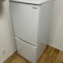 シャープ ノンフロン冷凍冷蔵庫  SJ-D14E-W 2019年製