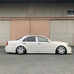 改造多数！17マジェスタ サンルーフ ケーブレイクフルエアロ 車高調 社外マフラー カールソンアルミホイールの画像