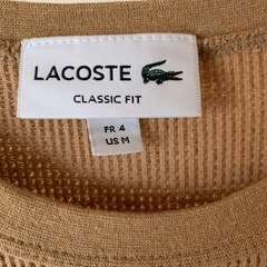 ラコステのシャツとTシャツの画像