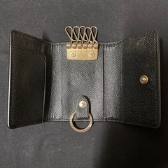 COACH キーケース　ブラックレザーの画像