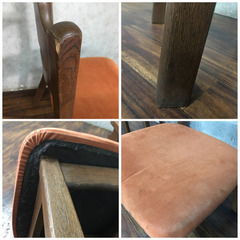 🔷🔶🔷ww1/23 飛騨清見工房 ダイニングチェア 木製チェア W48×D54×H80.2cm 2脚セット 椅子 飛騨の家具 インテリア ★直接引取歓迎○🔷🔶🔷の画像