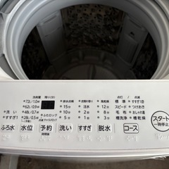 一旦受付中止します。TOSHIBA全自動洗濯機10kg の画像