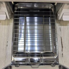  24232  二口LPガスコンロ 水無し片面焼きグリル Paloma 2022年製 左強火 ◆大阪市内・東大阪市他 6,000円以上ご購入で無料配達いたします！◆ ※高槻・枚方方面◆西宮・尼崎方面◆生駒方面　それぞれ条件付き無料配送あり！            の画像