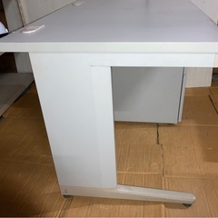 パソコンデスクNO.2　鍵なし　幅約100×奥行約70×高さ約70㎝ 作業台 ナチュラル オフィスデスク OAデスク 机 テーブル PCデスクの画像