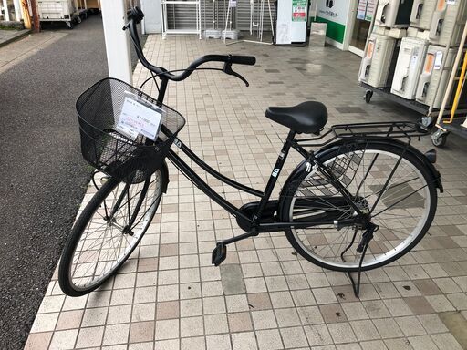 リユースのサカイ幸手店★SJ9572　ジモティ割あり★  軽快車 26インチ 黒　ブラック クリーニング済み SJ9572