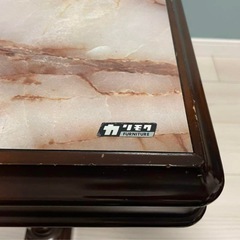 【美品】カリモク 大理石センターテーブルの画像