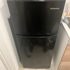 【故障品】Hisense ハイセンス 冷蔵庫 HR-B12J1B 小型 幅47.5cm 120L ブラック 2ドア 右開き