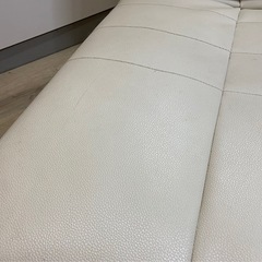 リクライニング座椅子 ホワイト 1人用 大きめ 中古の画像
