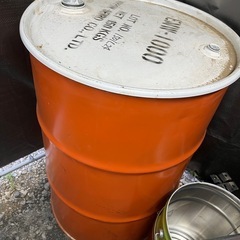 オープンドラム、廃油ドラム　200L×2
