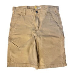 【人気定番】Carhartt 美品ショートパンツ W32 ベージュ　即完売モデルの画像