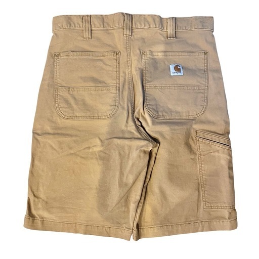 【人気定番】Carhartt 美品ショートパンツ W32 ベージュ　即完売モデル