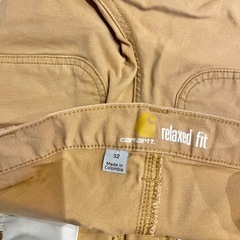 【人気定番】Carhartt 美品ショートパンツ W32 ベージュ　即完売モデルの画像