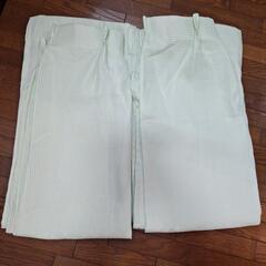 薄い黄緑 カーテン 100×135cm 2枚組