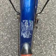 【お話中】青色シティサイクル 前バスケット付きの画像