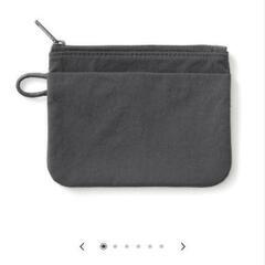 無印良品　リンクルナイロンフラットポーチ　S