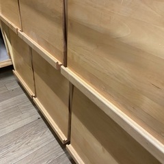無垢材マガジンラック フラットタイプ扉 中古の画像
