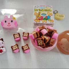ゲームセンター ガチャ 消しゴム キーホルダー ペン すみっコぐらしの画像