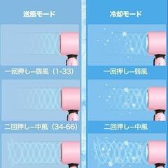 ハンディファン 携帯扇風機 冷却プレート 5000mAh 100段階 *折り畳みの画像