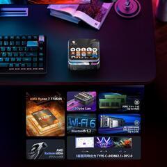 ミニPC Ryzen 7 7735HS Windows11Proプリインストールの画像