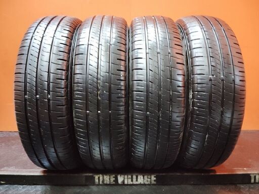 DUNLOP ENASAVE EC204 165/65R14 14インチ 夏タイヤ 4本 22年製 バリ溝 タンク トール パッソ ルーミー ソリオ等　(VTN294)
