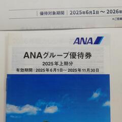 ANA 株主優待券 4枚の画像