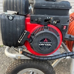 丸山動噴セット　エンジン三菱　 台車付きの画像