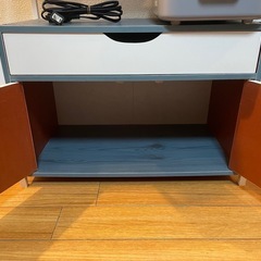  【最終値下げ✨美品】キッチン収納ラック／レンジ台（縦幅約150cm）組立不要・すぐ使えます！の画像
