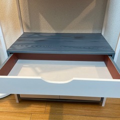 【最終値下げ✨美品】キッチン収納ラック／レンジ台（縦幅約150cm）組立不要・すぐ使えます！の画像