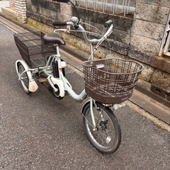電動アシスト自転車◇三輪ワゴン◇ブリヂストン◇アシスタ◇3段ギアの画像