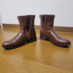 レディース ブーツ 合革 ブラウン 美品 24～25cmの画像