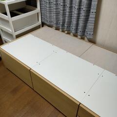 引き出し付ベッドの画像