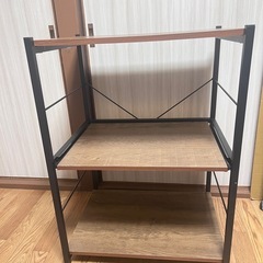 3段キッチンラック　スチールラック　収納の画像