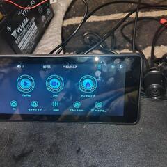 バイク用のスマートモニター　前後ドラレコ