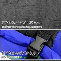 犬猫マット 寝袋 ペット用 防水 マイクロファイバー 90*60cm 青の画像