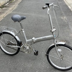 ★折りたたみ自転車 シルバー