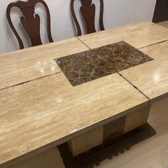 大塚家具購入 大理石ダイニングテーブル