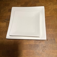 四角いお皿3枚セット 白皿の画像